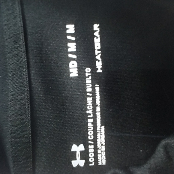 🌲 Under Armour Light Weight HEAT GEAR Black HOODIE Medium EPLC UNISEX TRAVELER - Picture 6 of 16